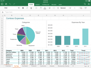 Excel - Office gratuito en iOS
