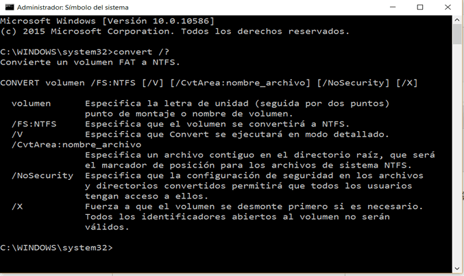 Imagen 1 Ejemplo comando en CLI (Símbolo del sistema)