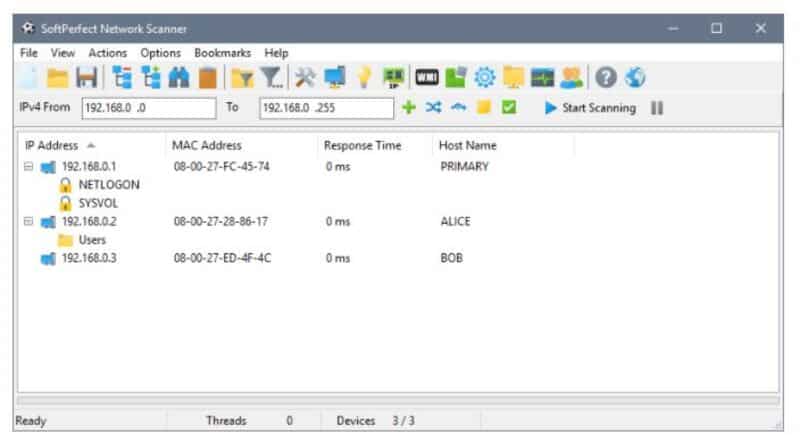 Wireless Network Watcher Software para escanear la red y localizar dispositivos de red