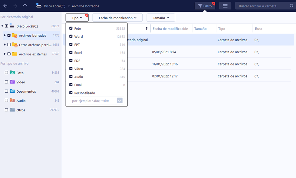 Ejemplo-Recuperar Archivos de un Sistema Windows Dañado