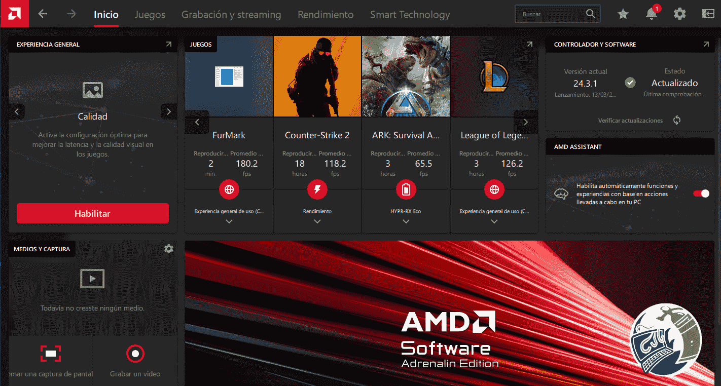 Ventana de AMD